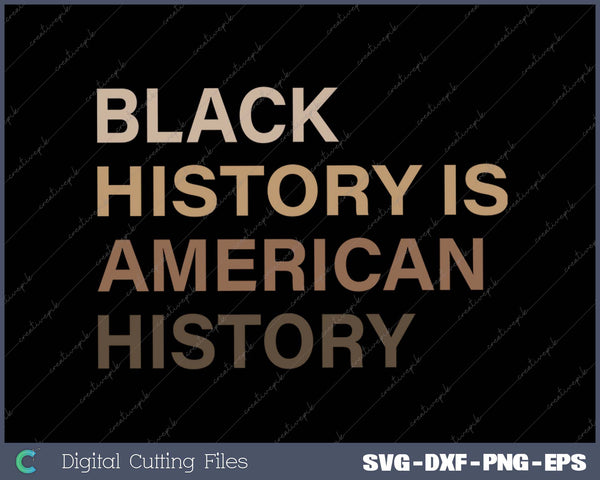 Black History Is American History Melanin Black Pride Gifts