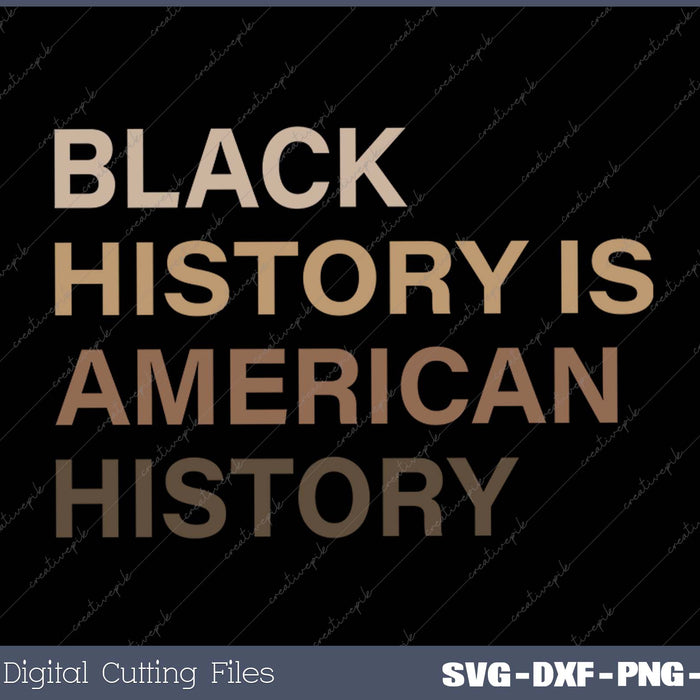 Black History Is American History Melanin Black Pride Gifts