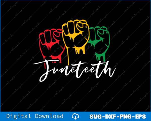 Black History Juneteenth SVG PNG Cutting Printable Files