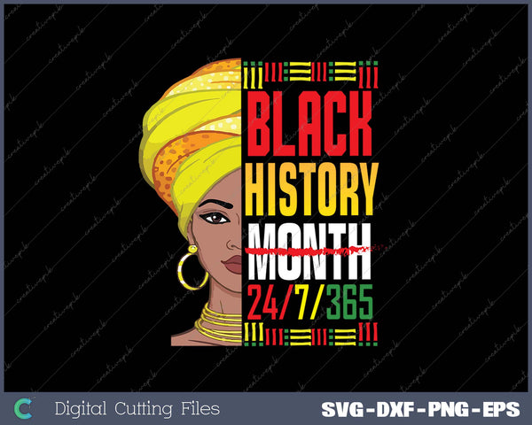 Black History Month SVG PNG Cutting Printable Files