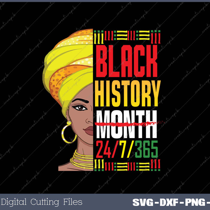 Black History Month SVG PNG Cutting Printable Files