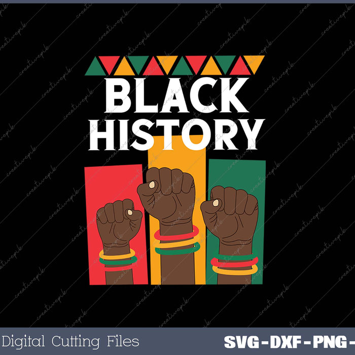 Black History Month 2025 African American SVG PNG Cutting Printable Files