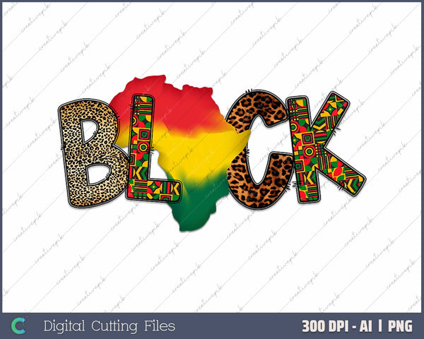 Black History Month Lover AI PNG Sublimation Files