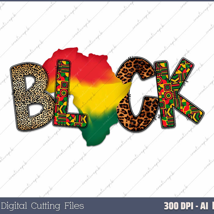 Black History Month Lover AI PNG Sublimation Files