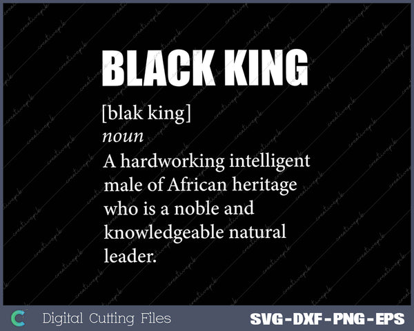 Black King Definition Dashiki African Heritage Graduation