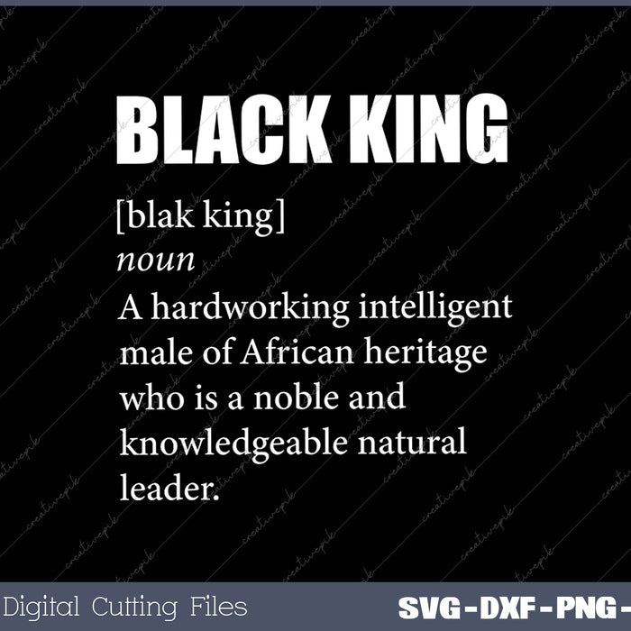 Black King Definition Dashiki African Heritage Graduation