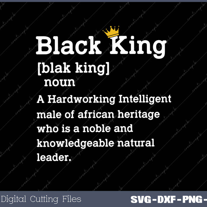 Black King Definition Shirt African Pride Melanin Educated 