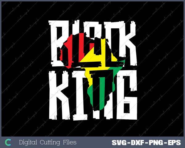 Black King History Month Africa Tribal SVG PNG Cutting Printable Files