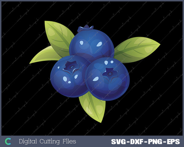Blueberry SVG PNG Cutting Printable Files
