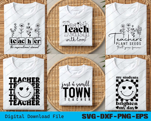 Boho Teacher, Teacher Teach Inspire Love Svg Png Bundle File