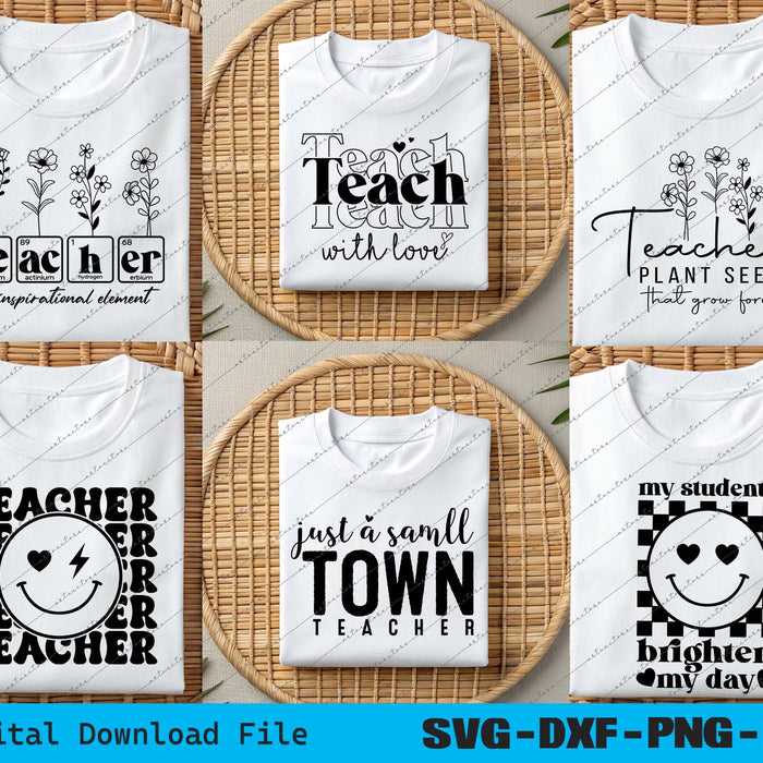 Boho Teacher, Teacher Teach Inspire Love Svg Png Bundle File
