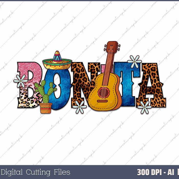 Bonita AI PNG Sublimation Files