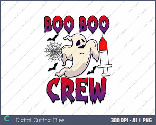 Boo Boo Crew - Men's Adult Short Sleeve AI PNG Sublimation Files