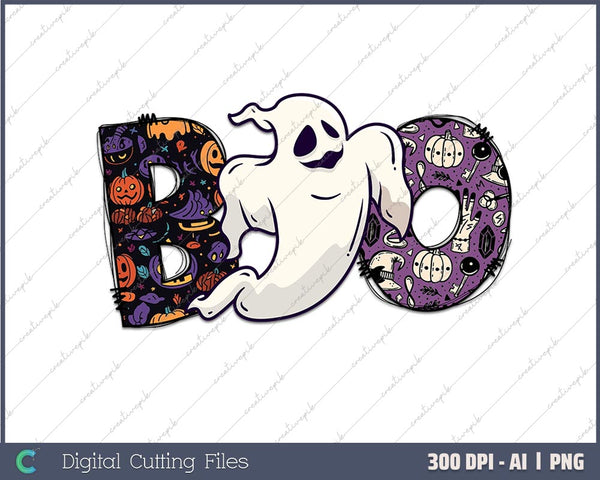 Boo Ghost Of Disapproval AI PNG Sublimation File