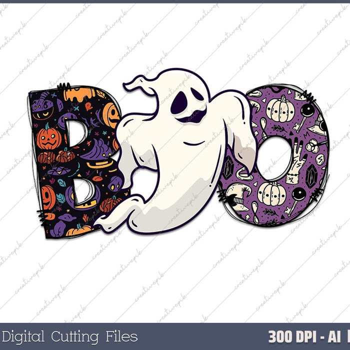 Boo Ghost Of Disapproval AI PNG Sublimation File