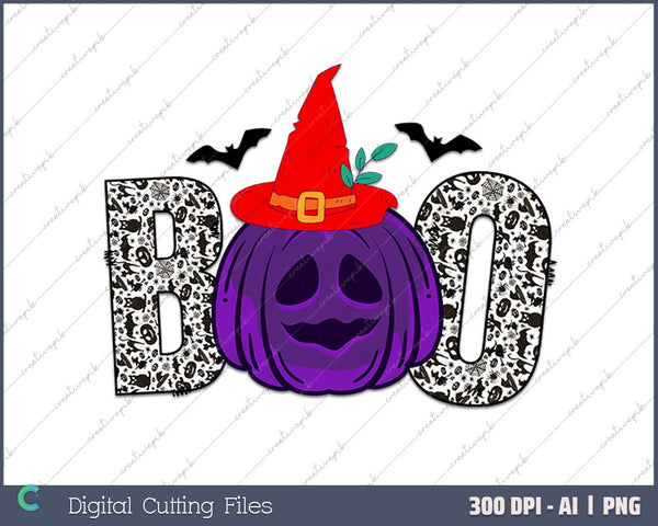 Boo To You Ghost AI PNG Sublimation Files