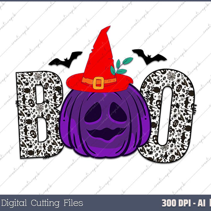 Boo To You Ghost AI PNG Sublimation Files