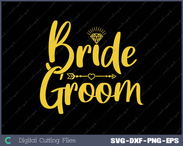 Bride Groom SVG PNG Cutting Printable Files