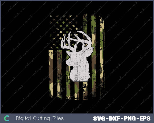 Buck Deer Hunting Camouflage Flag Hunter