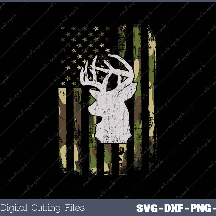 Buck Deer Hunting Camouflage Flag Hunter