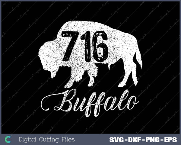 Buffalo New York 716 SVG PNG Cutting Printable Files