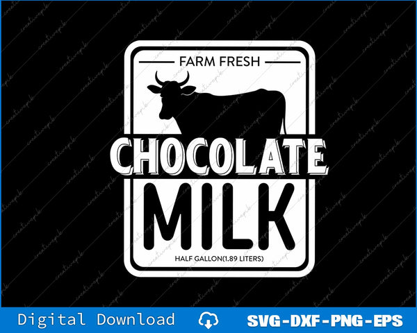 CHOCOLATE MILK Costume SVG PNG Cutting Printable File