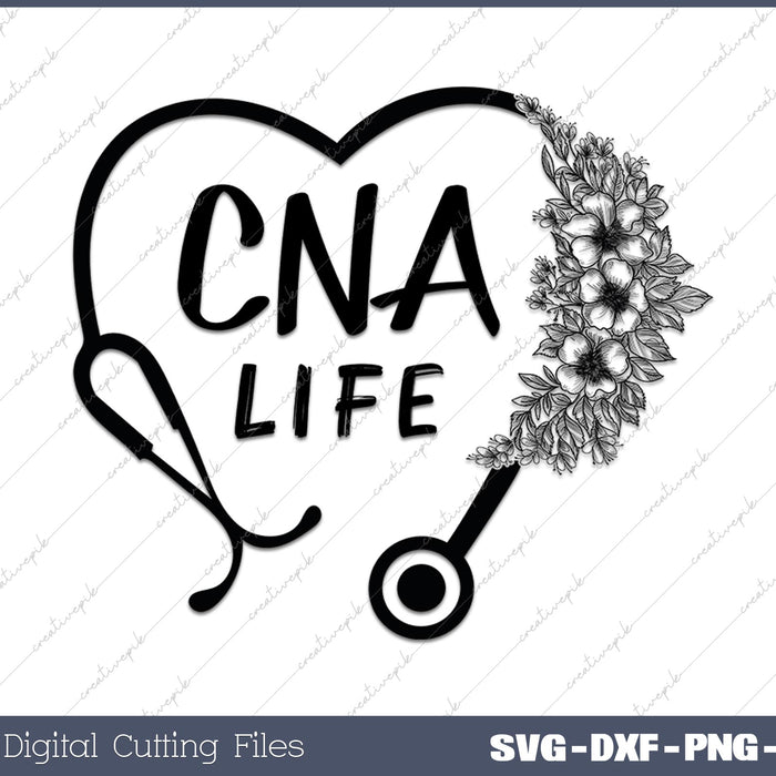 CNA Nurse Life SVG PNG Cutting Files