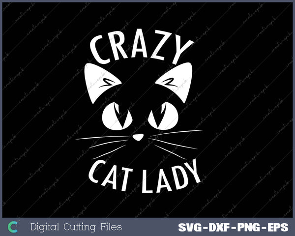 CRAZY CAT LADY Funny Fur Mom Mother's Day Christmas Gift