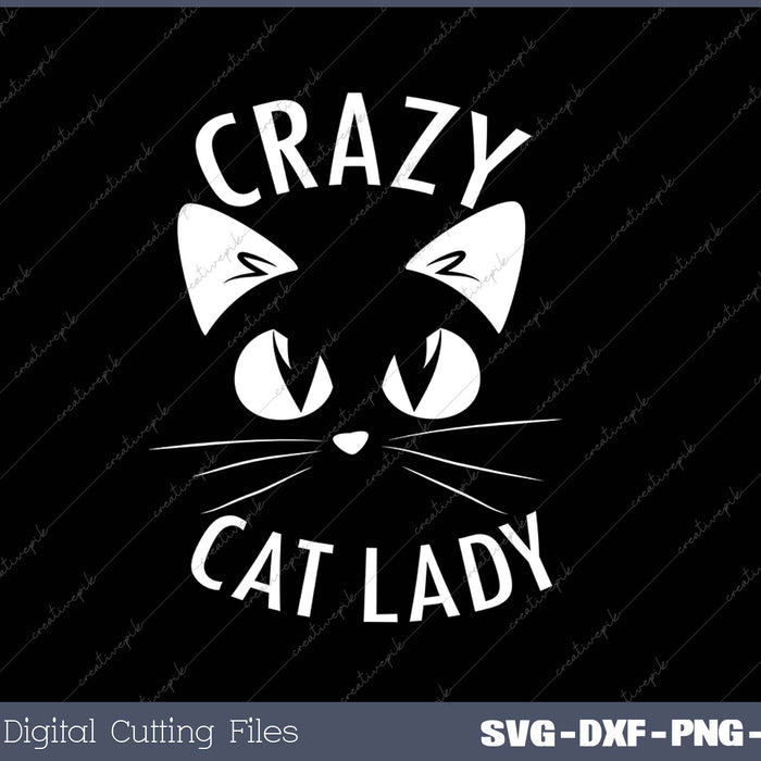 CRAZY CAT LADY Funny Fur Mom Mother's Day Christmas Gift