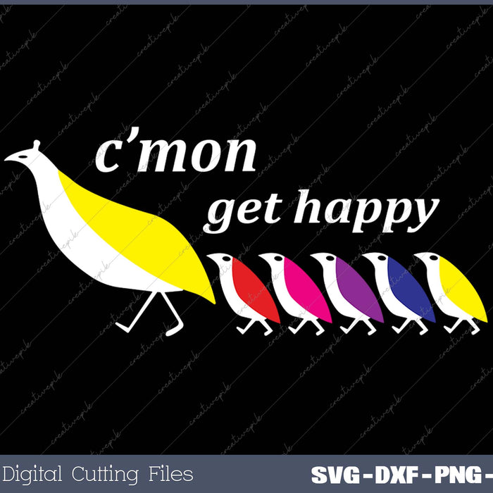 C'mon Get Happy Vintage Retro