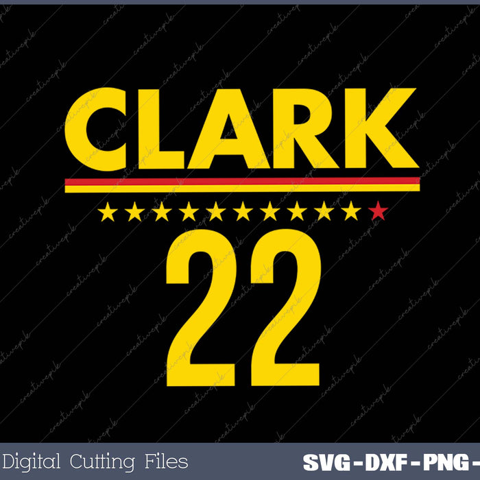 Caitlin Clark; IND 22 - Indiana Basketball SVG PNG Cutting Printable Files