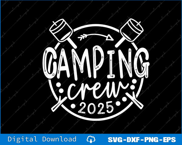 Camping Matching Camper Group Camping Crew SVG PNG Cutting File
