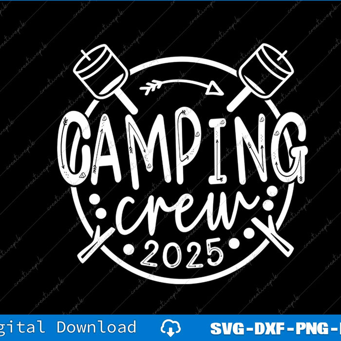 Camping Matching Camper Group Camping Crew SVG PNG Cutting File