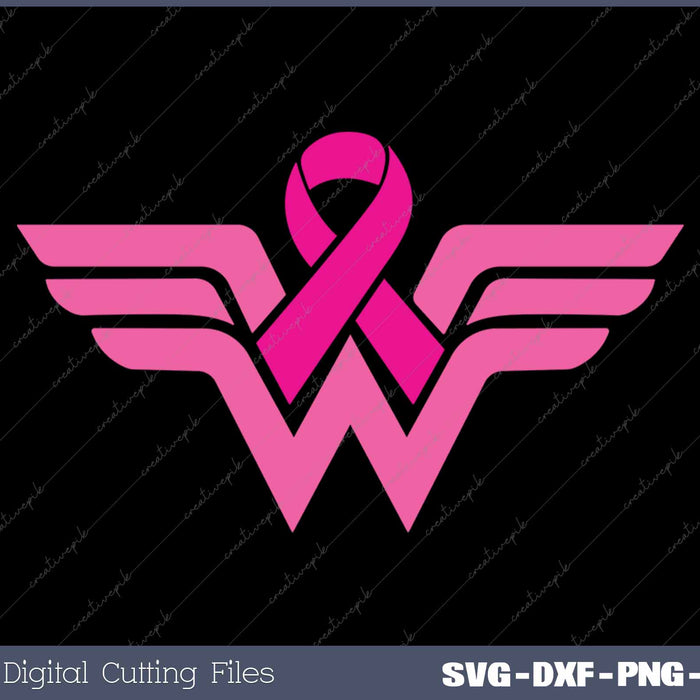 Cancer Ribbon Wonder Warrior Cancer Awareness