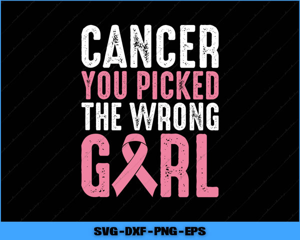Motivational quote with pink ribbon on a black background, featuring text and a pink ribbon graphic.