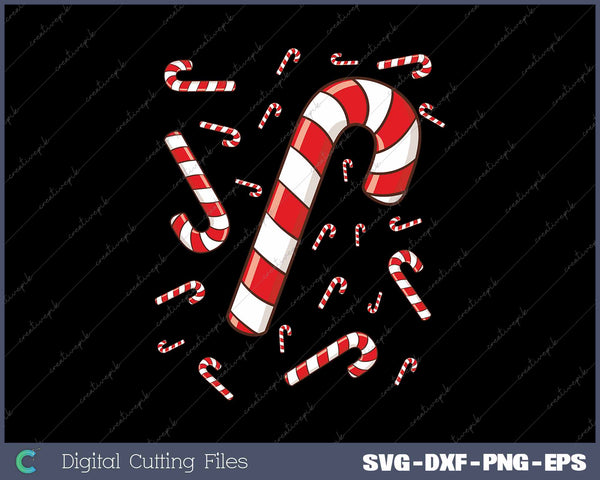 Candy Cane Merry And Bright Red And White Candy Costume SVG PNG Cutting Printable Files
