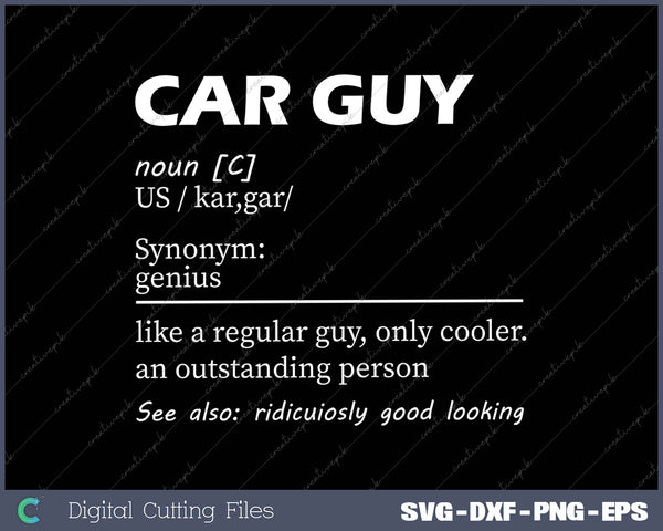 Car Guy Definition - Car Enthusiast 