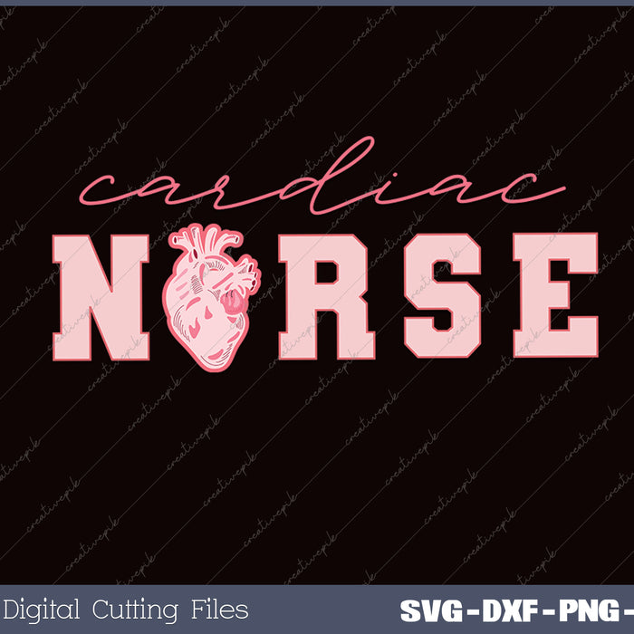 Cardiac Nurse Valentine's Day Telemetry Nurse SVG PNG Files