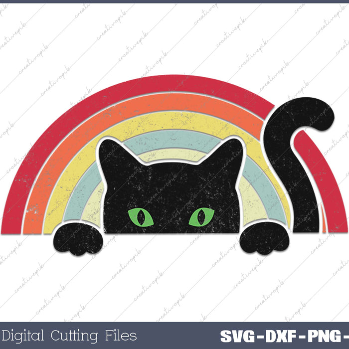 Cat Vintage Cute Cat Printable Files