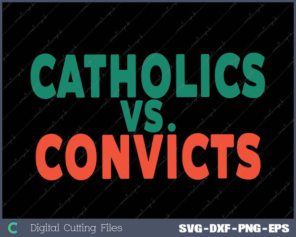 Catholics Vs. Convicts Retro 1988 Football Game