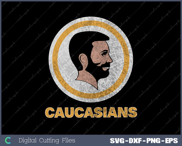 Caucasians Pride Vintage Funny SVG PNG Cutting Printable Files