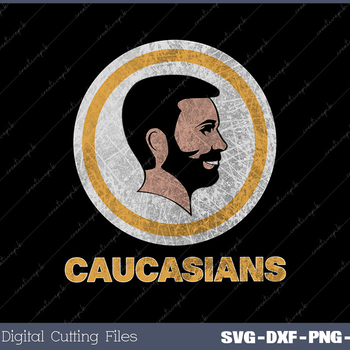 Caucasians Pride Vintage Funny SVG PNG Cutting Printable Files