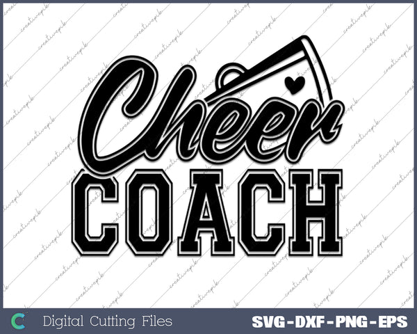 Funny Best Cheer Coach SVG PNG Cutting Printable Files