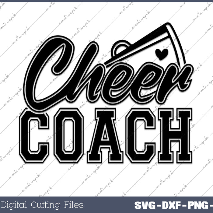 Funny Best Cheer Coach SVG PNG Cutting Printable Files