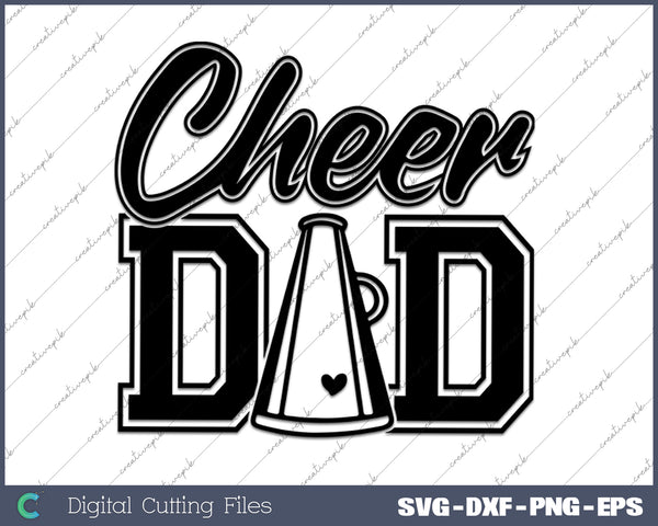 Cheer Dad Cheerleader Cheer Mom SVG PNG Cutting Printable Files