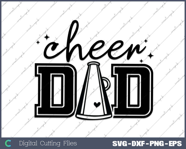 Cheer Dad Senior Class of 2025 SVG PNG Cutting Printable Files