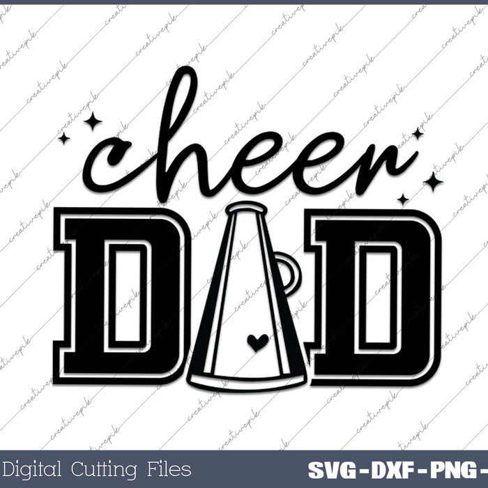 Cheer Dad Senior Class of 2025 SVG PNG Cutting Printable Files