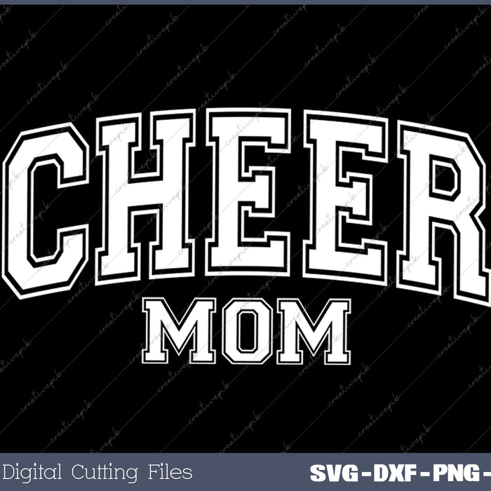 Cheer Mom SVG PNG Cutting Printable Files