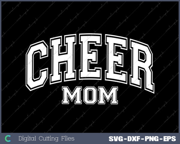 Funny Vintage Cheer Mom SVG PNG Cutting Printable Files