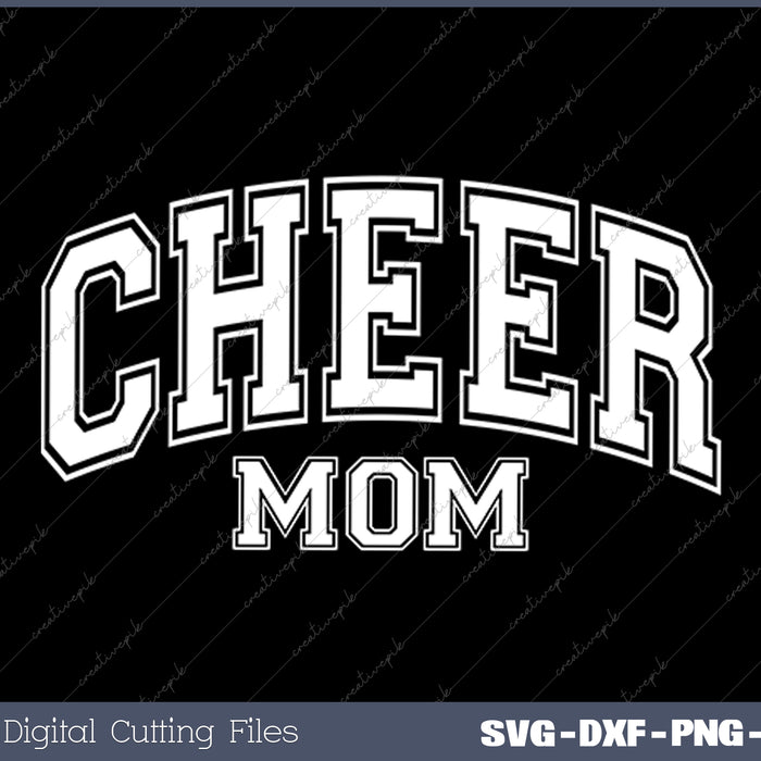 Funny Vintage Cheer Mom SVG PNG Cutting Printable Files